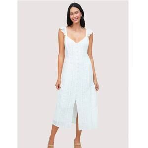 NEW Lost and wander white flora cottagecore sundress Large